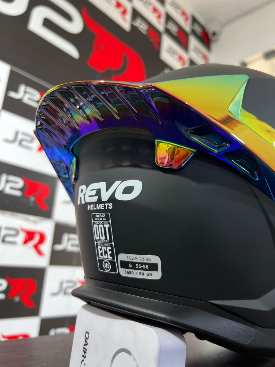 CASCO INTEGRAL REVO THUNDER NEGRO MATE SAFIRO ROSA4