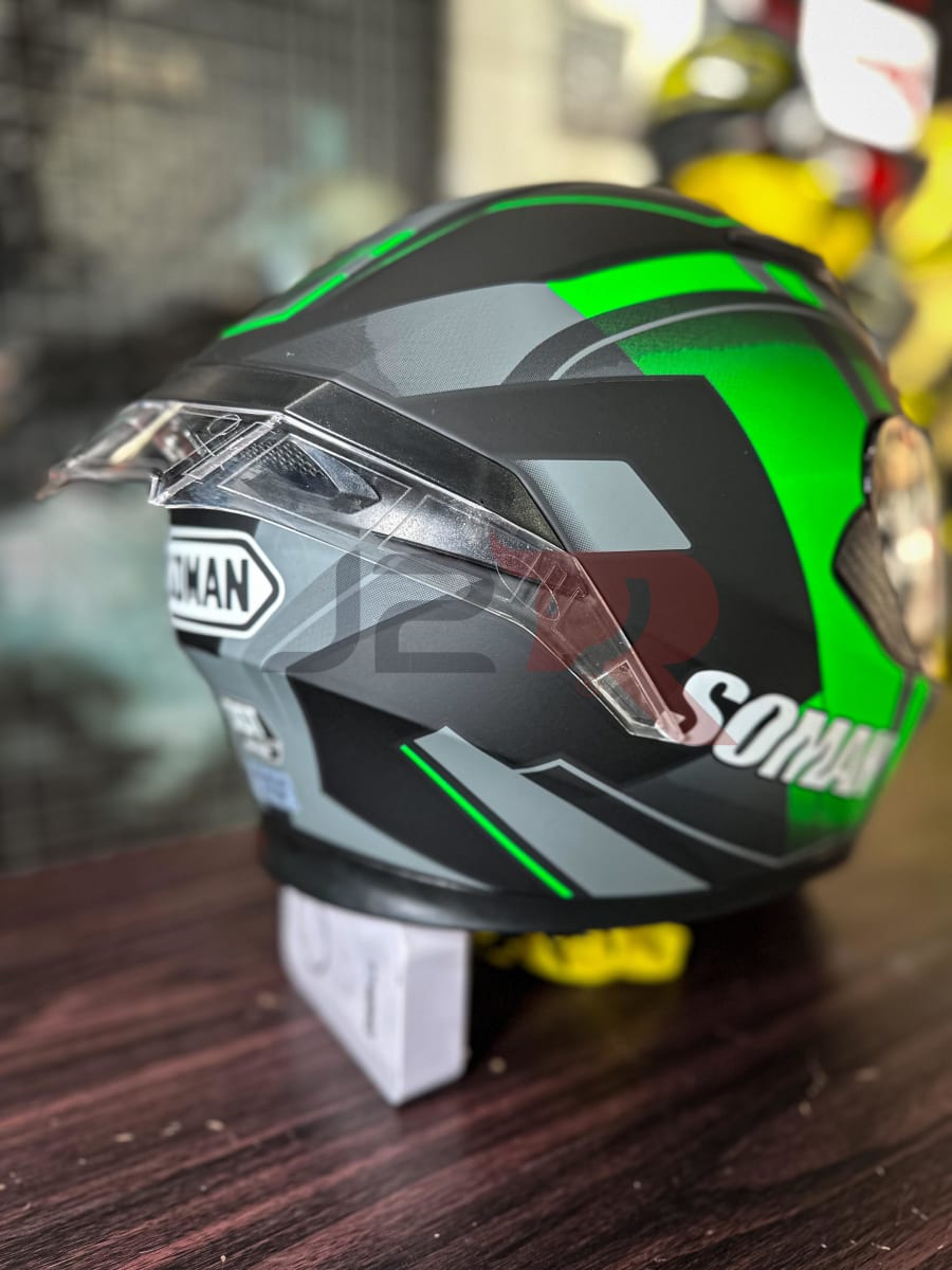 CASCO INTEGRAL SOMAN PHANTOM VERDE/NEGRO3