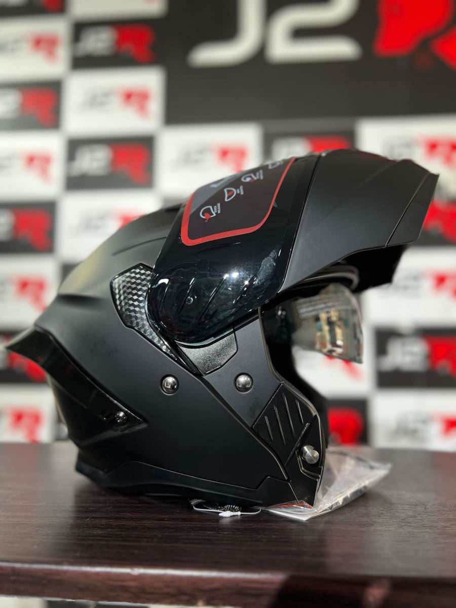 CASCO ABATIBLE LOGAN K3 NEGRO MATE3