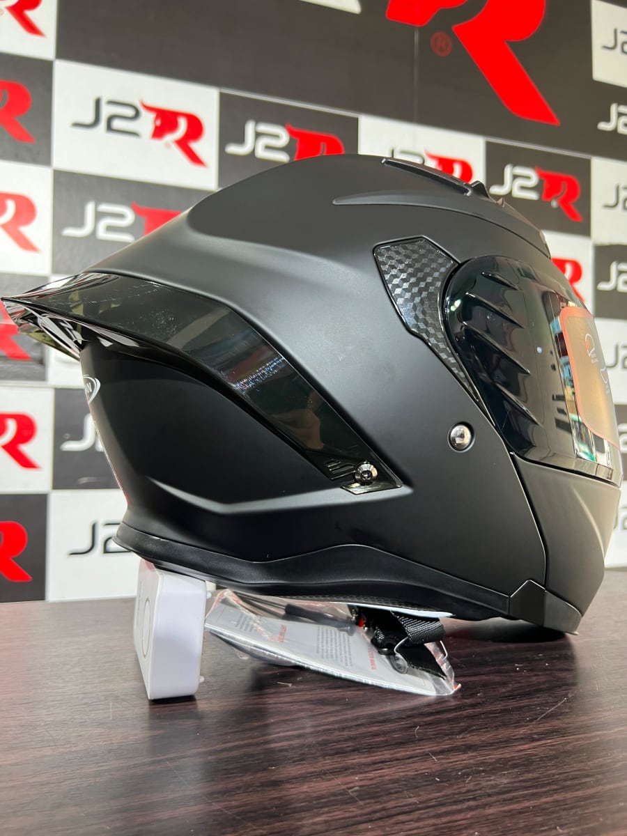 CASCO ABATIBLE LOGAN K3 NEGRO MATE4