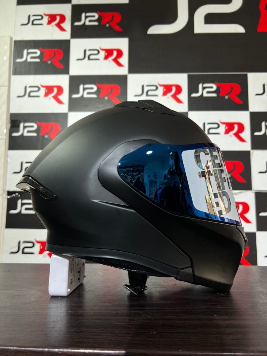 CASCO ABATIBLE ICH NEGRO MATE V/ AZUL1