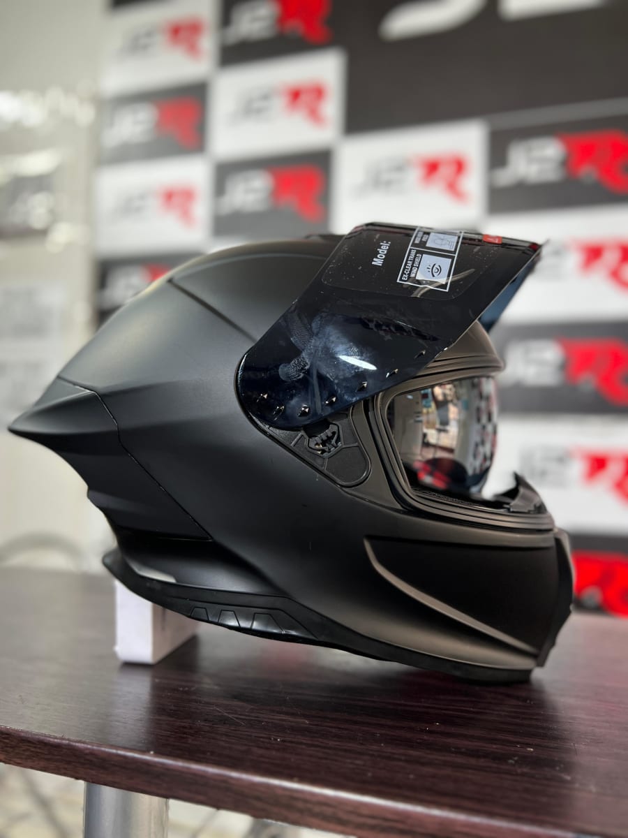 CASCO INTEGRAL LOGAN F5 NEGRO COMPLETO MATE2