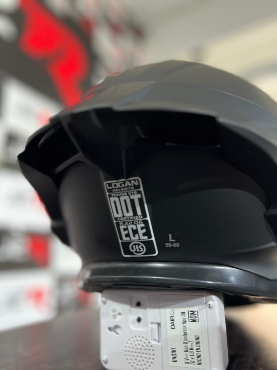 CASCO INTEGRAL LOGAN F5 NEGRO COMPLETO MATE5