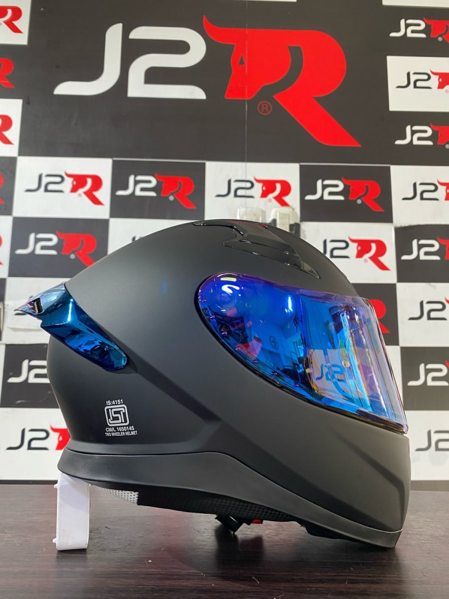 CASCO INTEGRAL AXOR APEX NEGRO MATE SAFIRO AZUL2