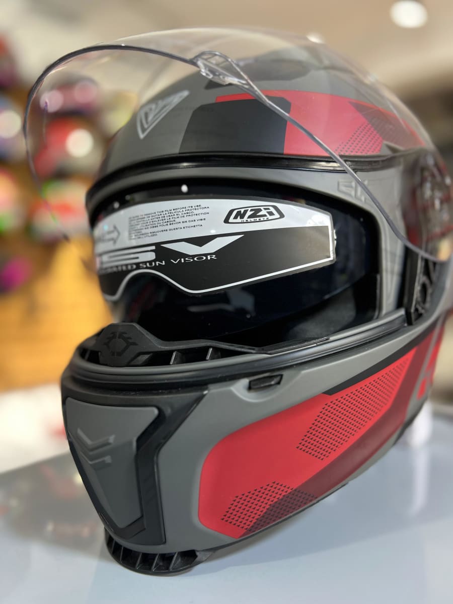 CASCO ABATIBLE FIBRA TERA DUO CHROMA LOUNGE ATRANCITA ROJO MATE4
