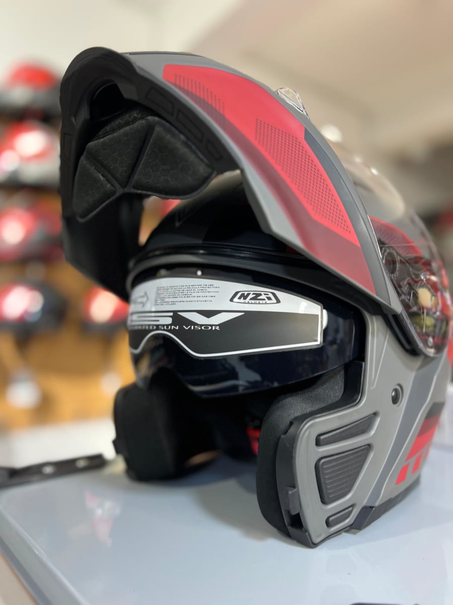 CASCO ABATIBLE FIBRA TERA DUO CHROMA LOUNGE ATRANCITA ROJO MATE3