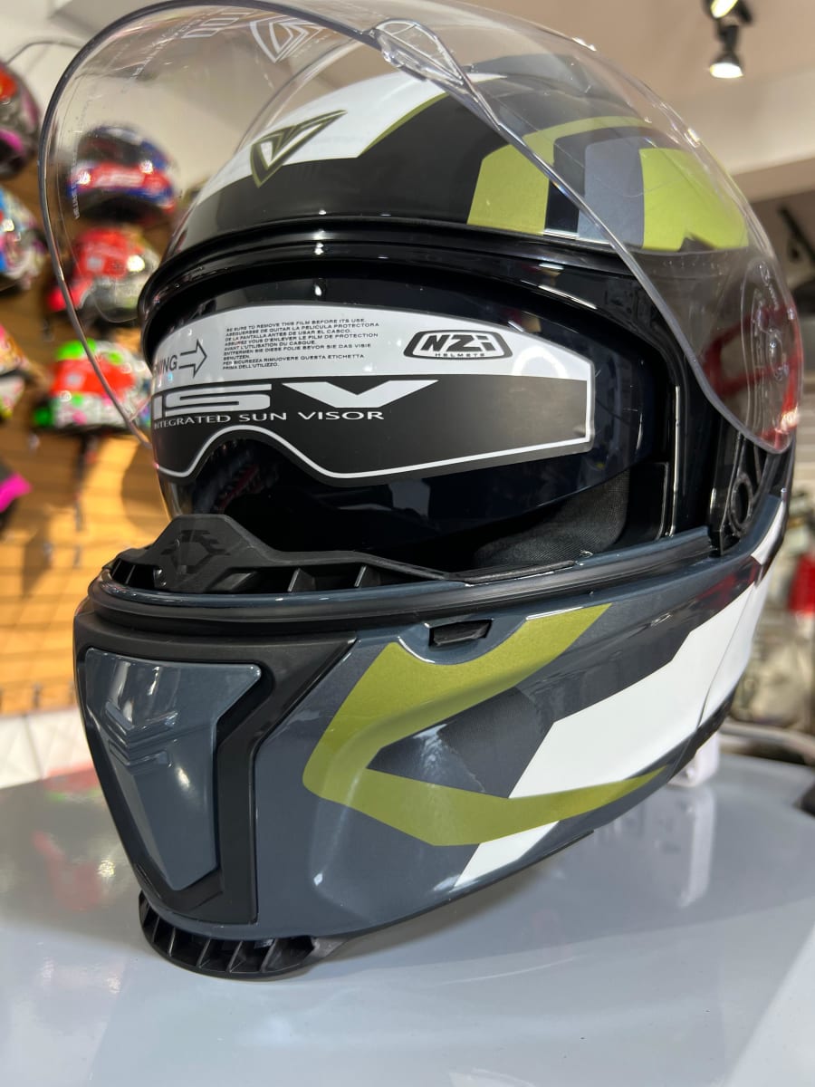 CASCO ABATIBLE FIBRA TERA DUO BRILLO CHROMA KENAU GREEN2