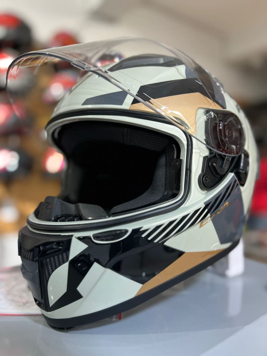 CASCO INTEGRAL FIBRA EXA DUO DELVON CREMA DORADO2