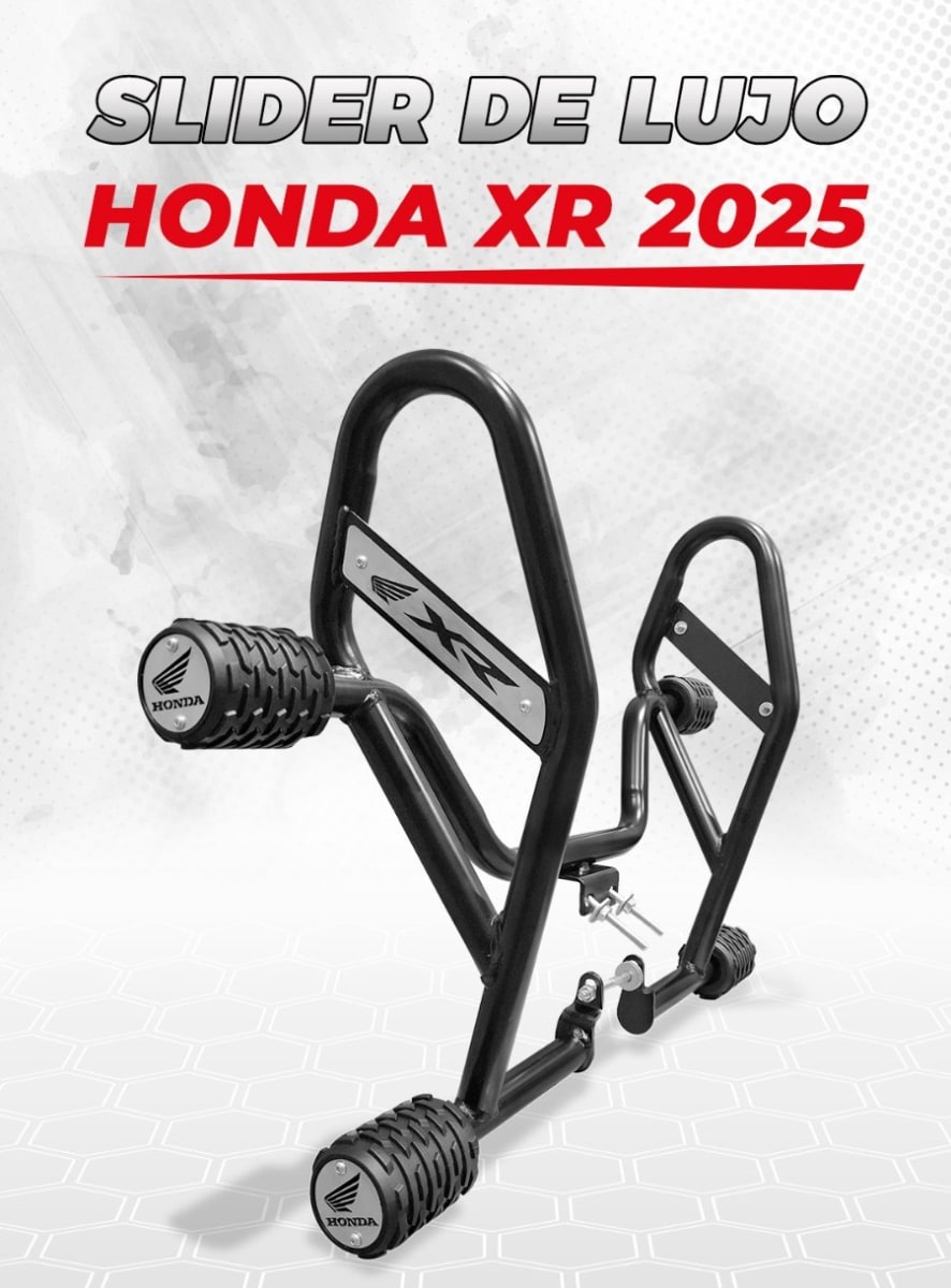 SLIDER DE LUJO HONDA XR150 / XR190 DOBLE TOPE (2020-25) -LM1
