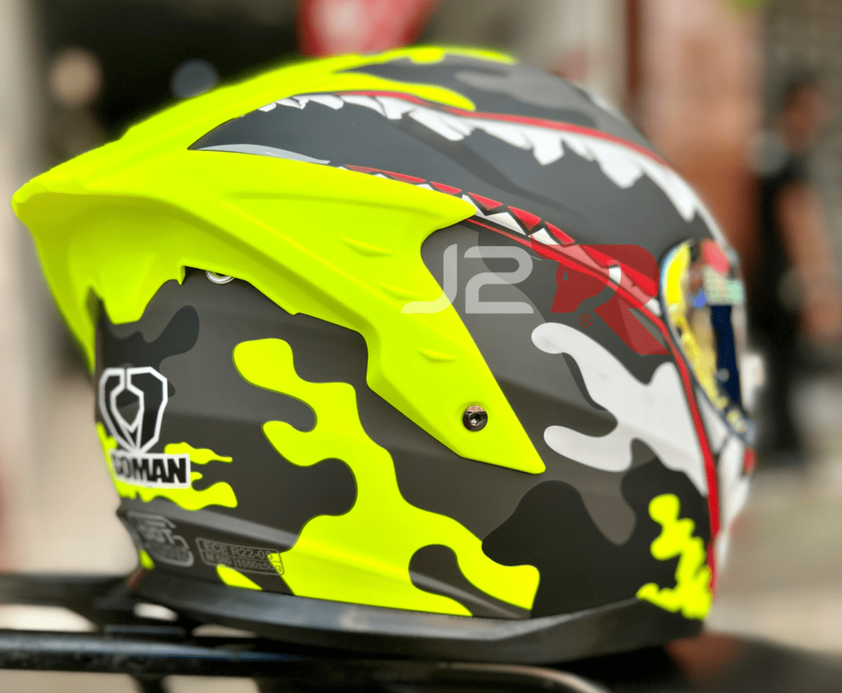 CASCO INTEGRAL SOMAN RAPTOR MILITAR AMARILLO V/REVO6