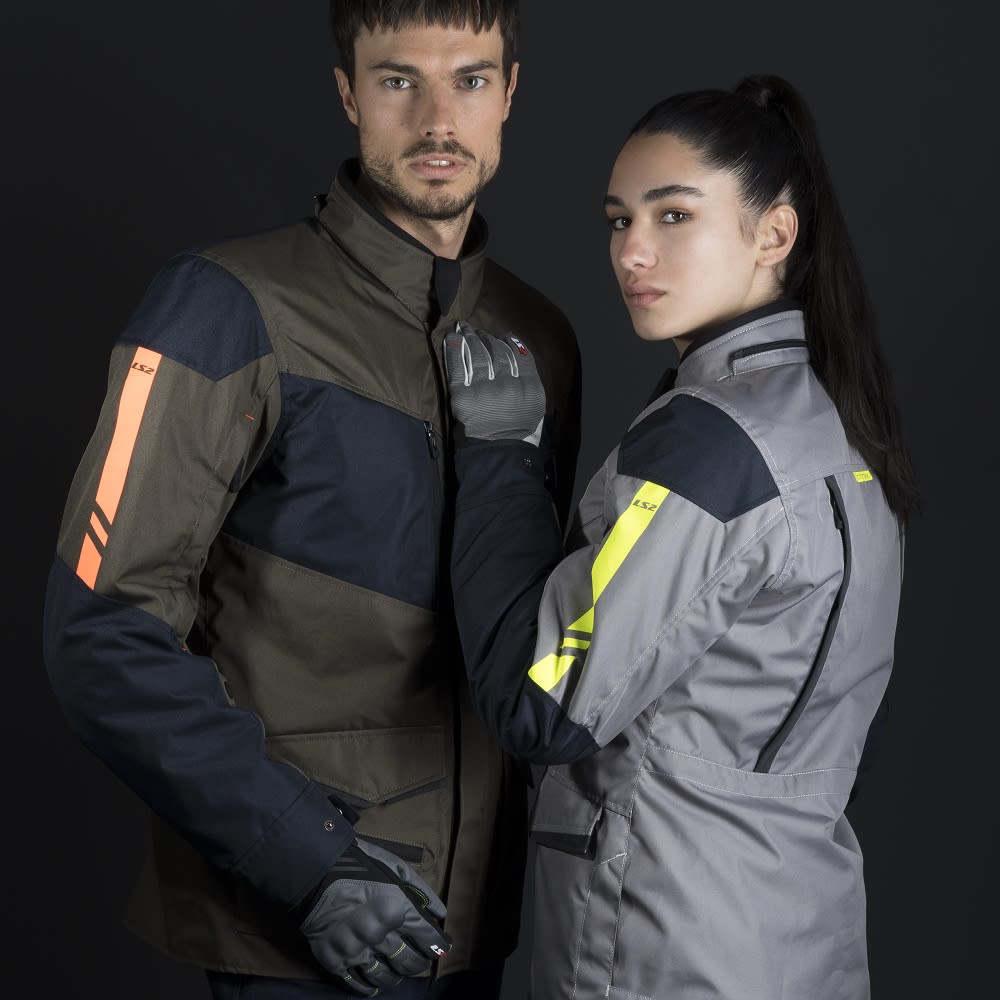 CASACA LS2 METROPOLIS MUJER TITANEO/AMARILLO3