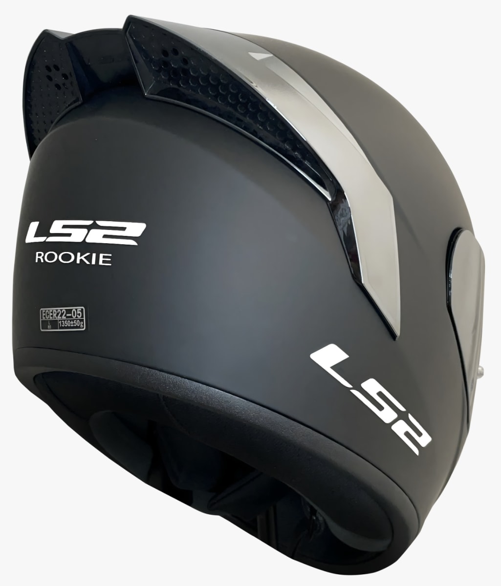 CASCO INTEGRAL LS2 NS352 NEGRO MATE SAFIRO PLATA2