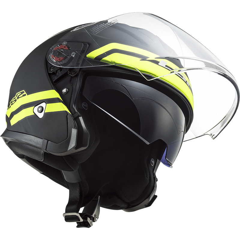 CASCO ABIERTO LS2 OF521 INFINITY HYPER AMARILLO  TITANEO6