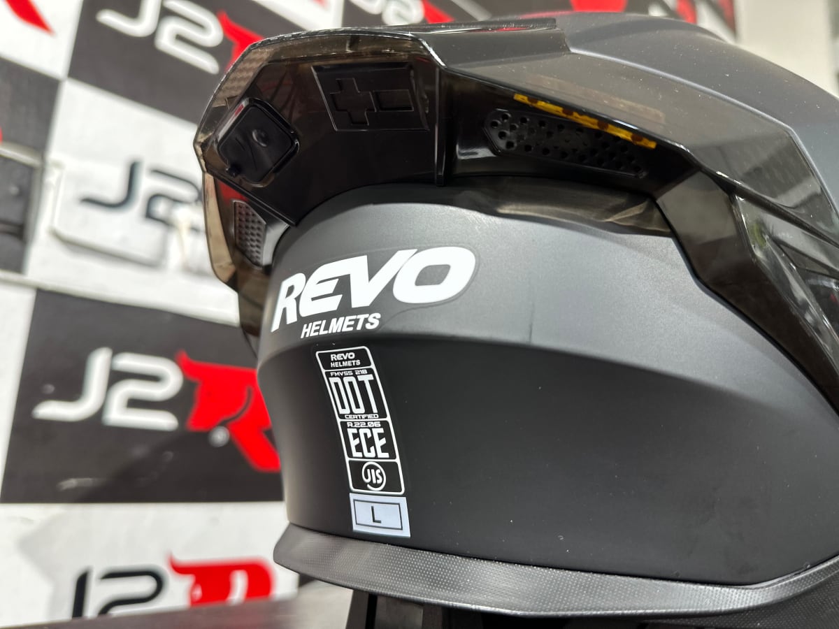 CASCO ABATIBLE REVO NEGRO MATE C/ LUZ LED VISOR NEGRO5