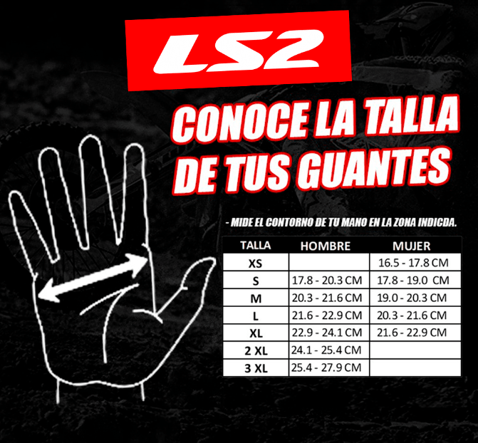 GUANTES LS2 DART2 NEGRO HOMBRE7