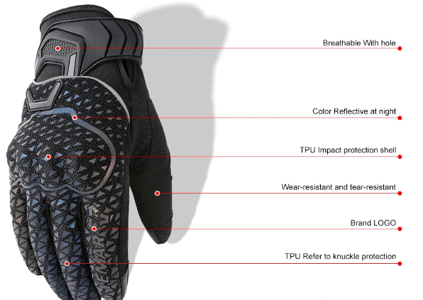 GUANTES VOLDA CON REFLECTIVOS GNT-448RL5