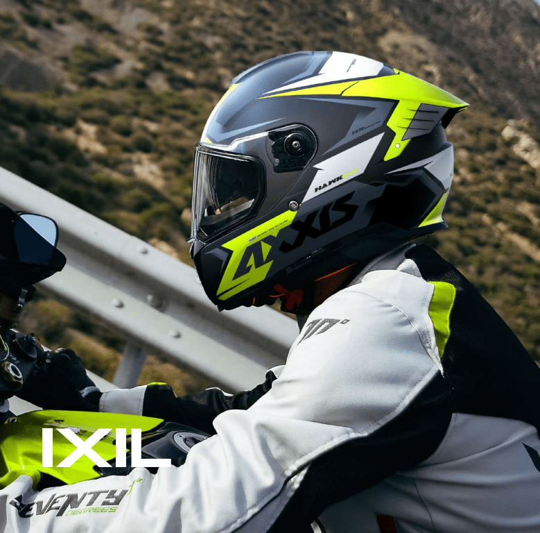 CASCO INTEGRAL AXXIS HAWK SV IXIL A3 AMARILLO FLUOR6