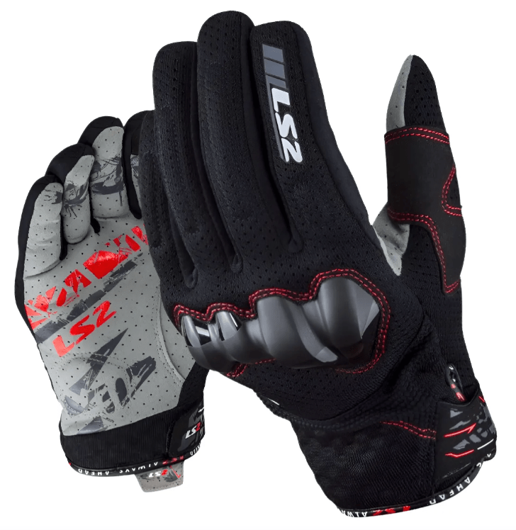 GUANTES LS2 CHAKI HOMBRE NEGRO2
