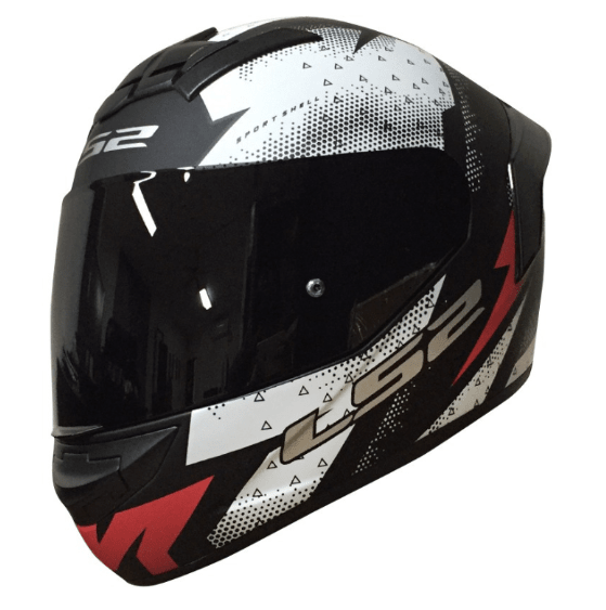 CASCO INTEGRAL NS352 THUNDER BLANCO MATE/ROJO2