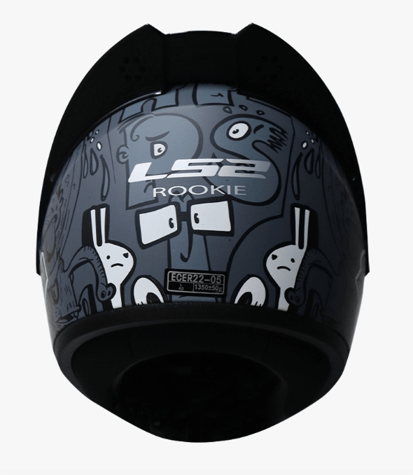 CASCO INTEGRAL LS2 NS352 HIPST NEGRO MATE/GRIS/ROJO4