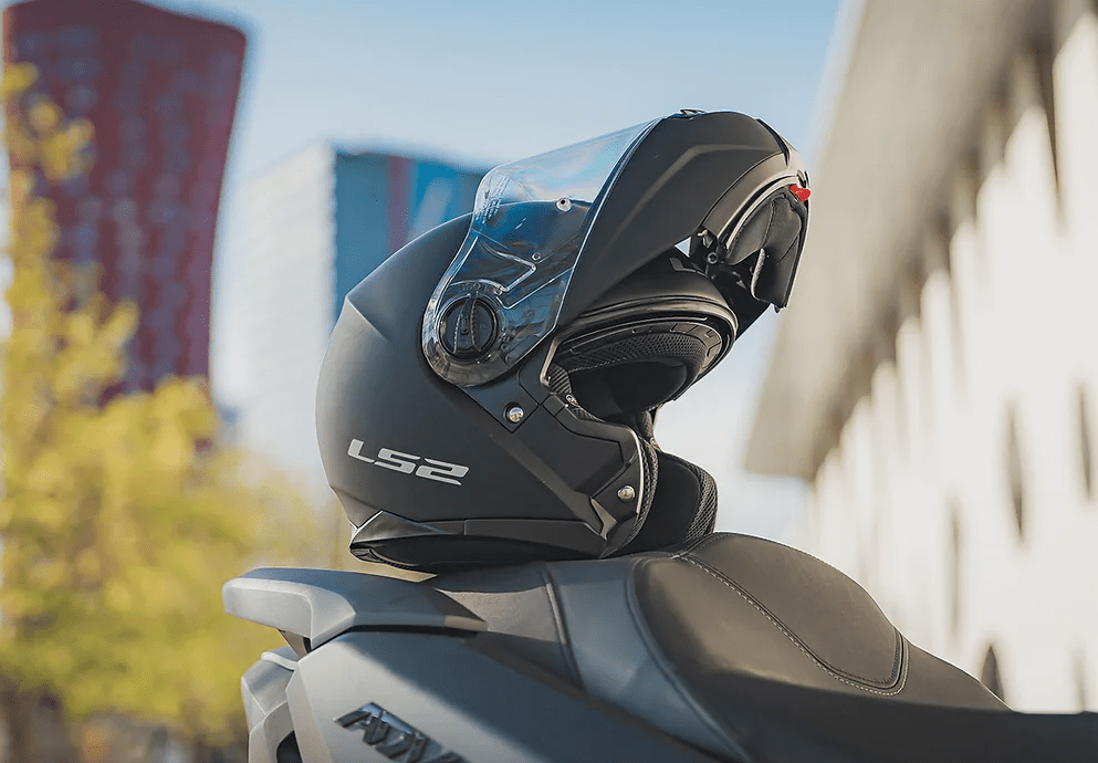 CASCO ABATIBLE LS2 FF908 STROBE II NEGRO MATE7