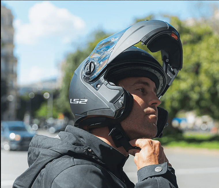 CASCO ABATIBLE LS2 FF908 STROBE II NEGRO MATE5