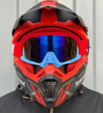 CASCO CROSS SOMAN M11 ROJO / NEGRO MATE2