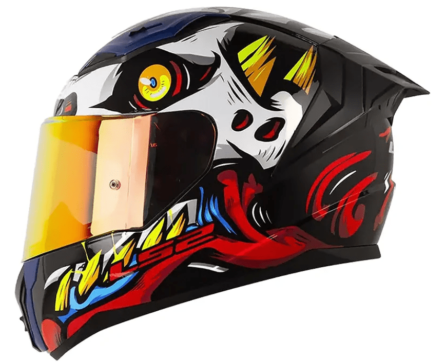CASCO INTEGRAL LS2 FF810 XKULL NEGRO/ROJO1