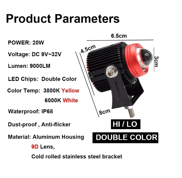 EXPLORADORA U94 ROJO  DUAL LED2