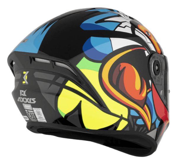 CASCO INTEGRAL AXXIS DRAKEN PARROT NEGRO/AMARILLO BRILLO2