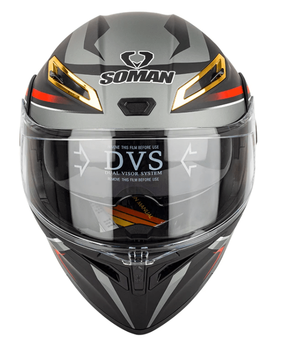 CASCO ABATIBLE SOMAN ARCOIRIS ROJO / GRIS4