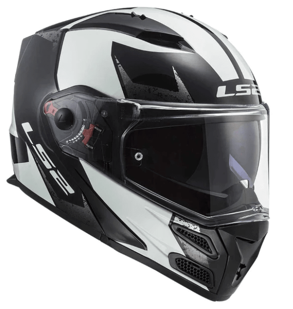 CASCO ABATIBLE LS2 FF324 EVO NEGRO/BLANCO1