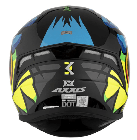 CASCO INTEGRAL AXXIS DRAKEN PARROT NEGRO/AMARILLO BRILLO4