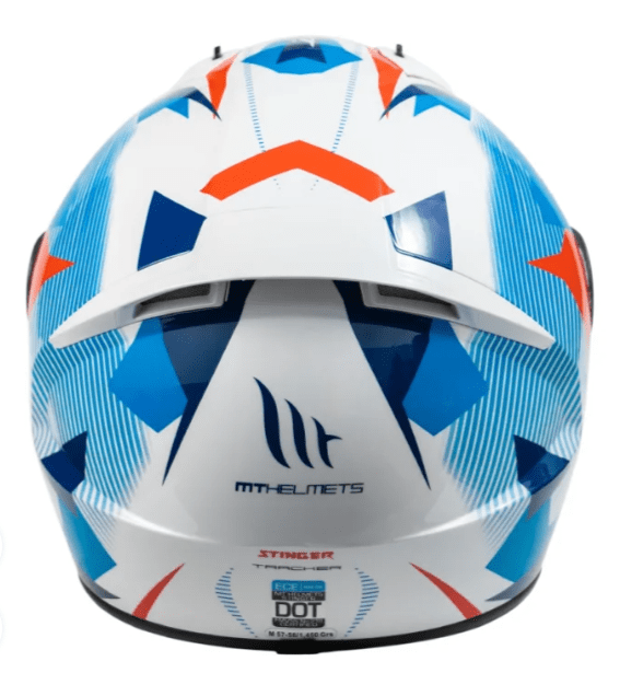 CASCO INTEGRAL MT STINGER TRACKER BLANCO /NARANJA/AZUL2