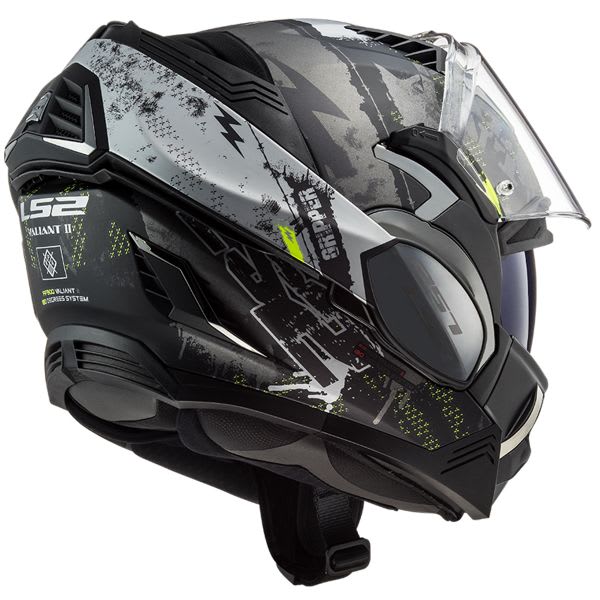 CASCO ABATIBLE LS2 FF900 VALIANT II GRIPPER TITANEO MATE2