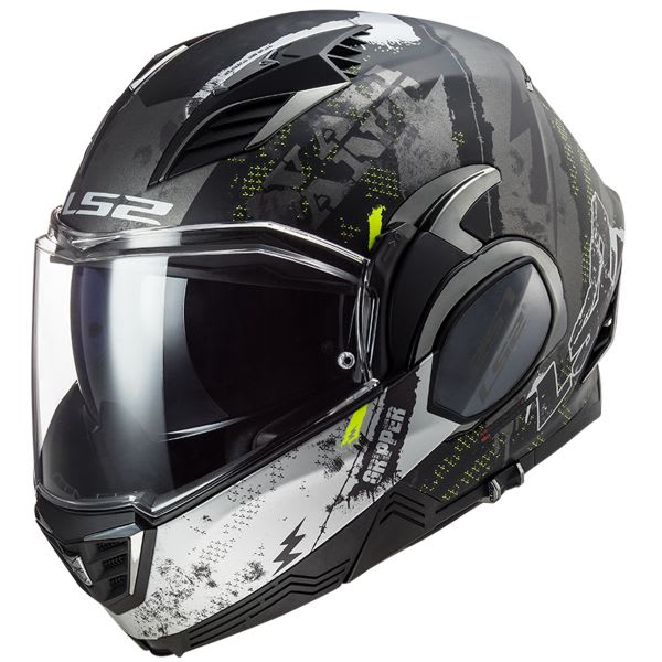 CASCO ABATIBLE LS2 FF900 VALIANT II GRIPPER TITANEO MATE9