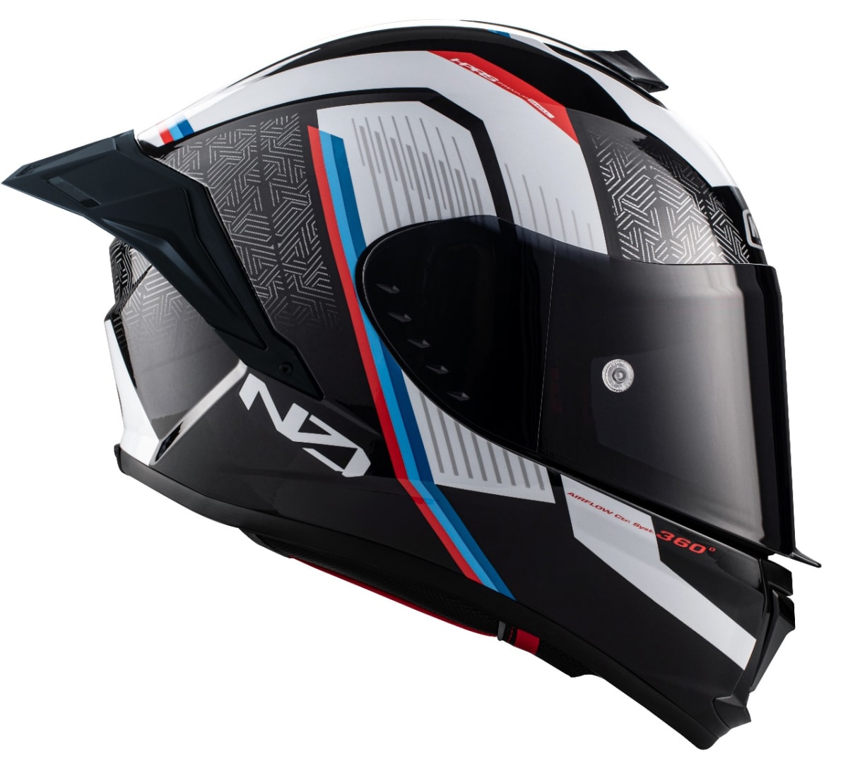 CASCO INTEGRAL NZI WAKE STREAM LEGATO NEGRO / BLANCO1