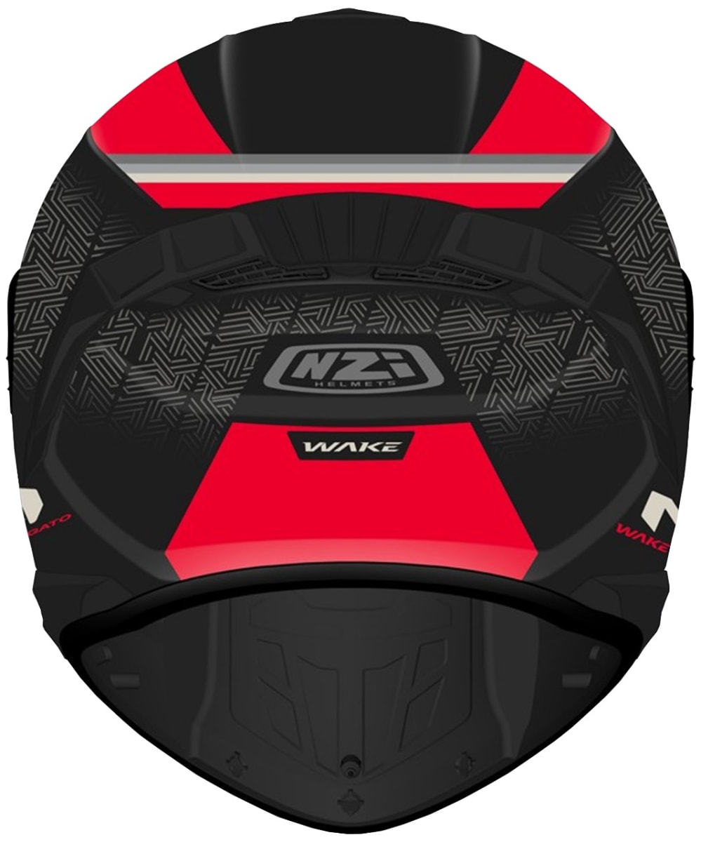 CASCO INTEGRAL NZI WAKE STREAM BOOSTER LEGATO NEGRO  / ROJO MATE4