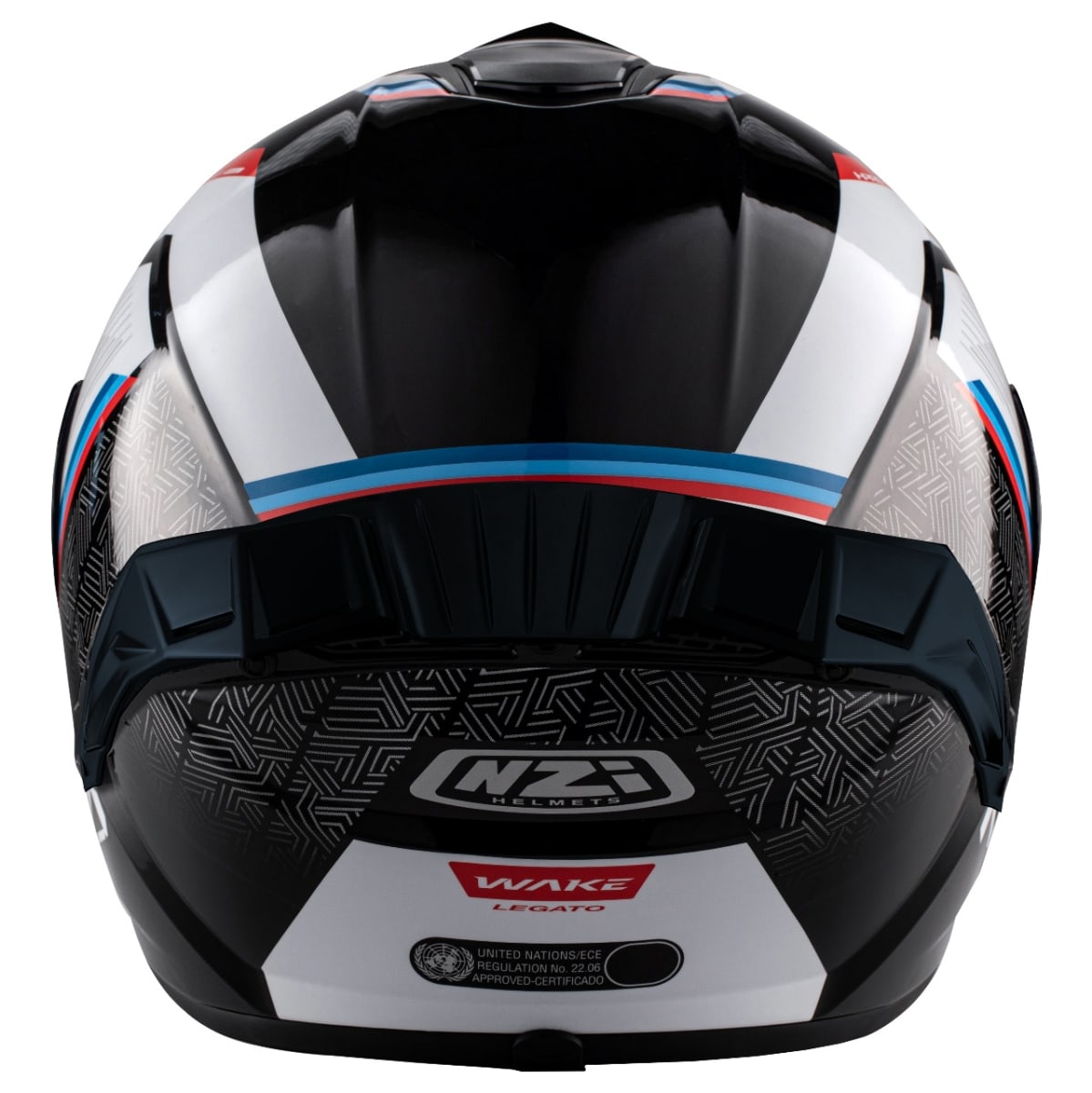 CASCO INTEGRAL NZI WAKE STREAM LEGATO NEGRO / BLANCO3