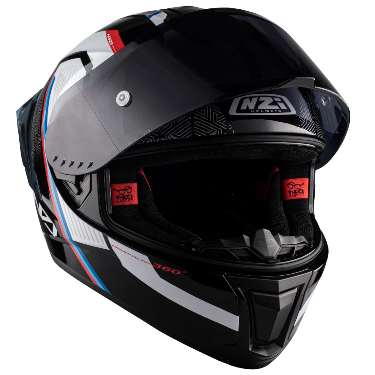 CASCO INTEGRAL NZI WAKE STREAM LEGATO NEGRO / BLANCO2