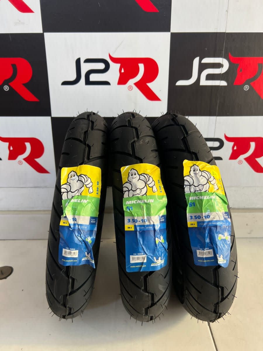 LLANTA MICHELIN S1 MEDIDA 3.5/10 DEL/POS EQUIVALE 100/90/101