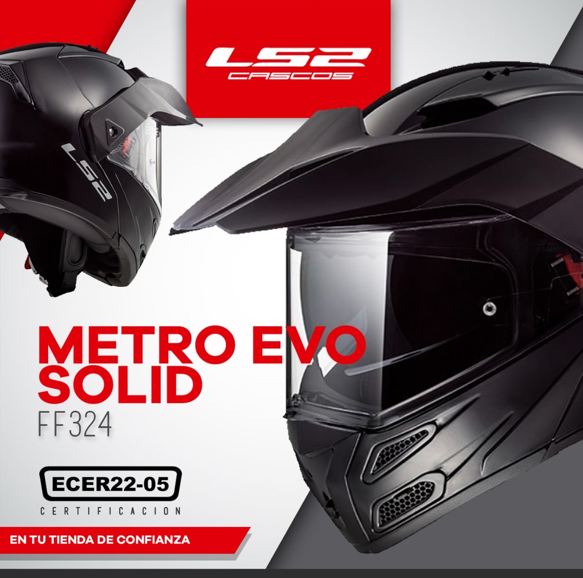 CASCO ABATIBLE LS2 FF324 METRO EVO NEGRO BRILLO3