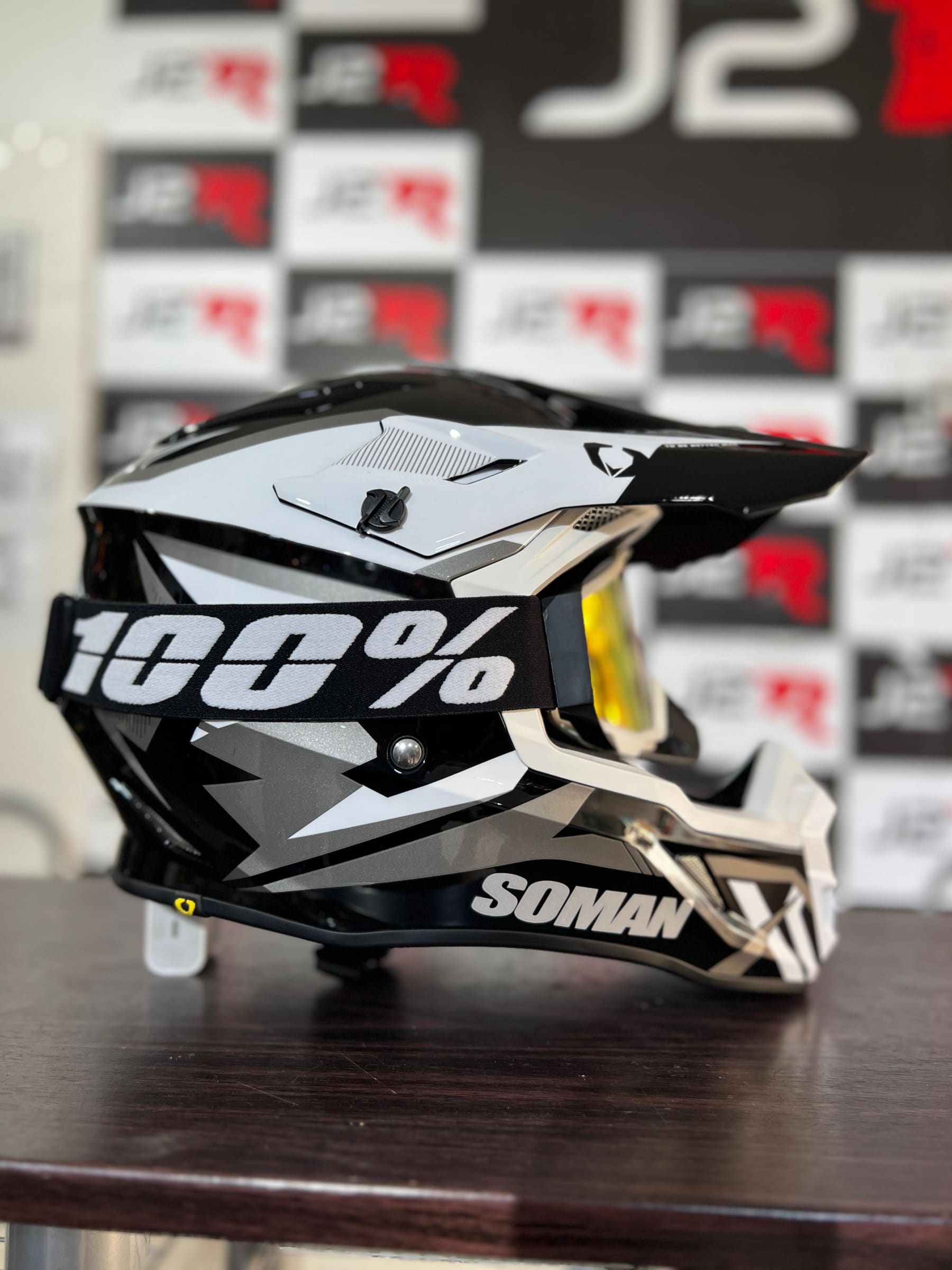 Casco Soman Casco De Cross Motocicleta Casco Soman Cross CASCO
