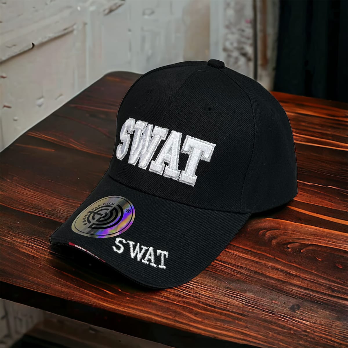 W WIDMANN MILANO Party Fashion - Casco S.W.A.T. con visera para niños, de plástico duro, Agente Swat, Policía, FBI, SEK