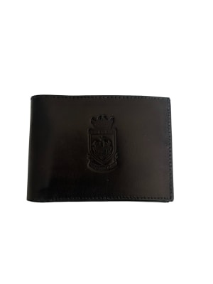 BILLETERA TRIPE CUERO ARMADA NEGRA