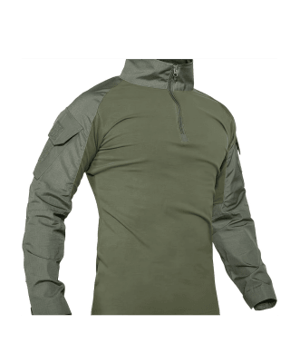 POLERA TÁCTICA MANGA LARGA VERDE