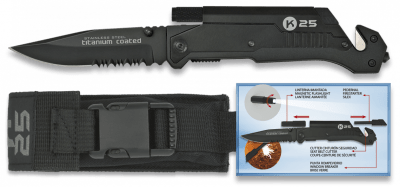 CUCHILLO TÁCTICO C/LINTERNA K-25