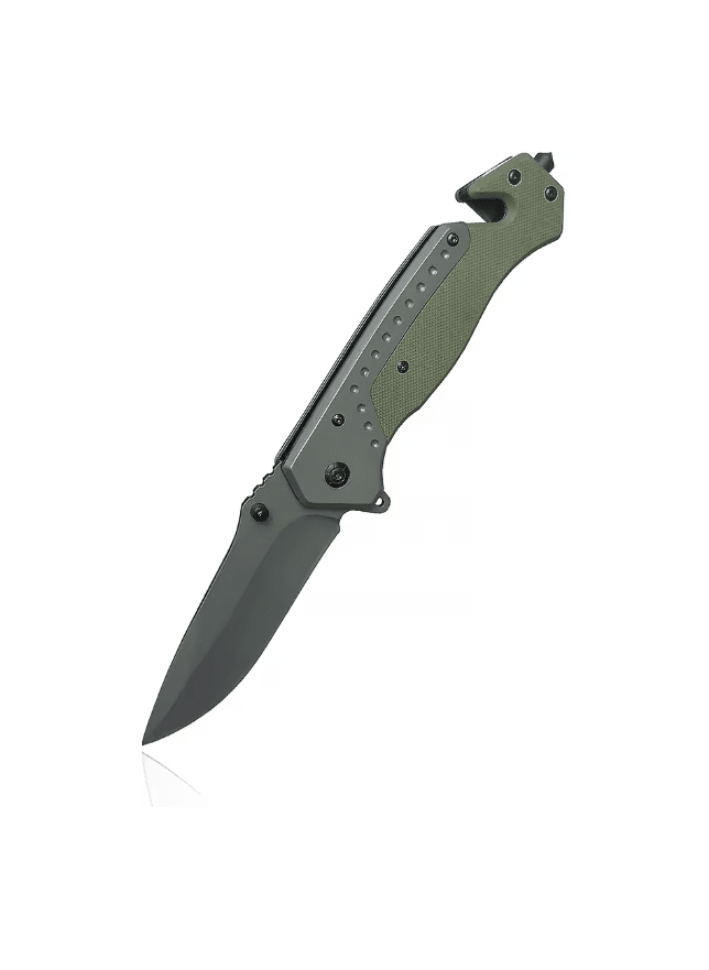 CORTA PLUMA GRIS/VERDE METALICA D1661