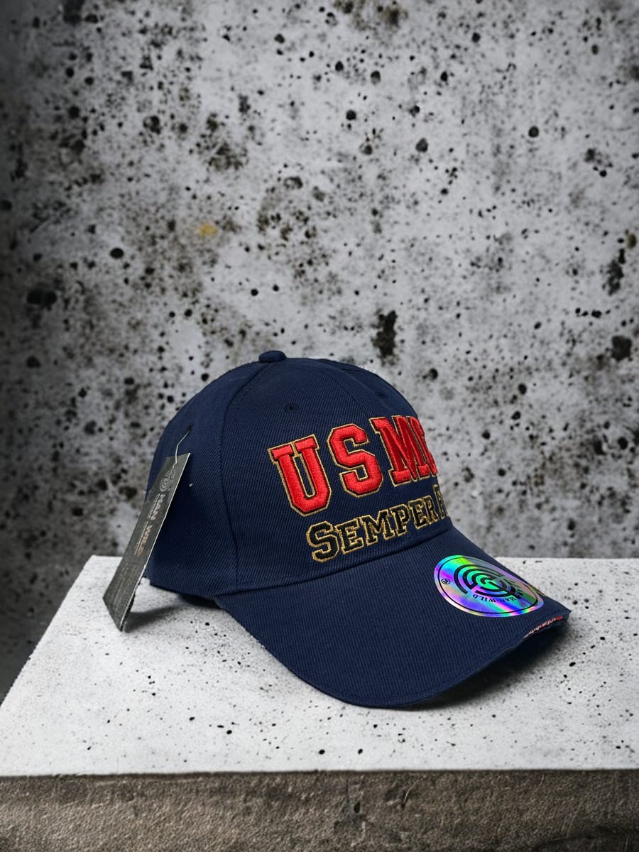 GORRO AZUL USMC1