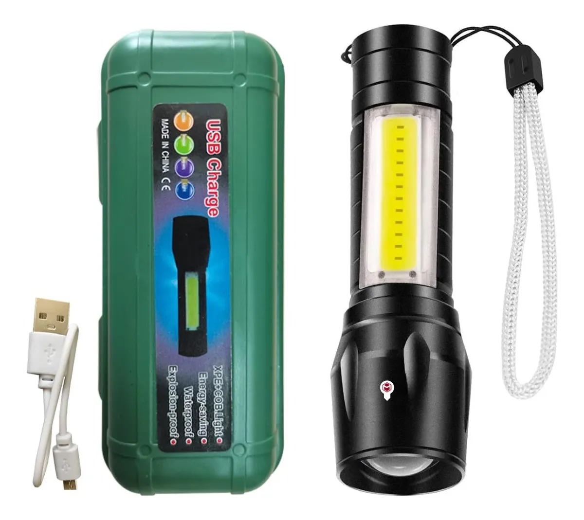 LINTERNA FRONTAL Y LATERAL USB3